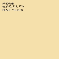 #F5DFAB - Peach Yellow Color Image
